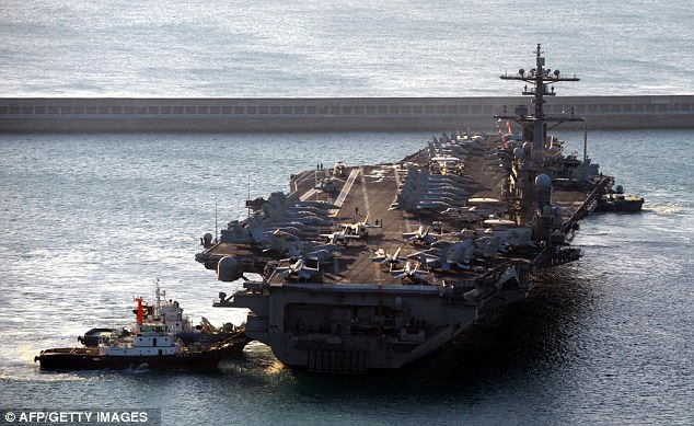 Final destination: Bin Laden's body was taken to an unknown location aboard USS Carl Vinson and dropped into the sea, but the Defense Department says that it cannot find any images showing the terrorist mastermind's remains on the ship 
